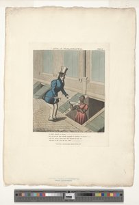 Visita a Mifs Dinah, tavola numero 11 di 20, adattata da Life in Philadelphia di Edward W. Clay