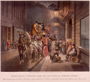 Ufficio postale generale, Lombard Street, Londra, 1827