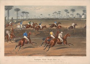 Uno di un set di quattro: Leamington Grand Steeple Chase ... 1837. Tavola 2. Mr. Christian su Scripton ... da Charles Hunt