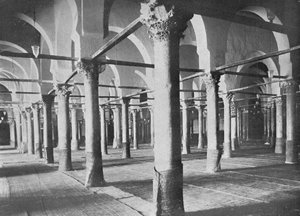 Kairouan. Interno della Grande Moschea, c1913