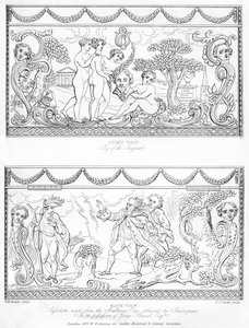 Cassolette scolpita dal legno del gelso di Shakespeare, XVIII secolo, 1840