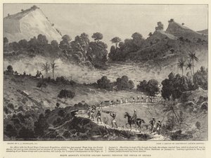 La colonna punitiva del maggiore Arnold che attraversa il passo di Akpara da Charles J. Staniland