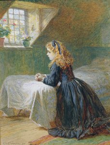 Preghiere del mattino, 1873 da Charles J. Staniland