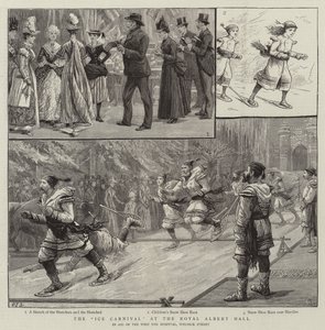 Il carnevale del ghiaccio alla Royal Albert Hall da Charles J. Staniland