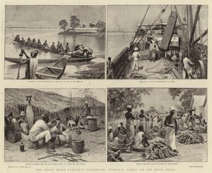 La spedizione della Royal Niger Company, scene quotidiane sul fiume Niger