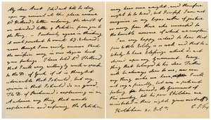 Lettera di Charles James Fox a sua zia Emily, 21 ottobre 1798