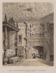 Piccola camera da letto, Stockton House, Wiltshire, residenza di Henry Biggs da Charles James Richardson
