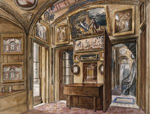 La sala colazione nel museo di Sir John Soane al 13 Lincoln
