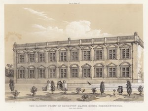 La facciata del giardino di Brympton Manor House, Somersetshire, Inigo Jones, architetto