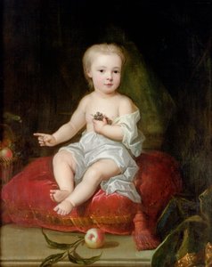 Ritratto di Holles St. John (1710-38), figlio più giovane di Henry, 1° Visconte St. John, da bambino, c.1711
