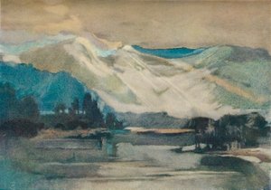 Sul lago Shuswap, c1911 da Charles John Collings
