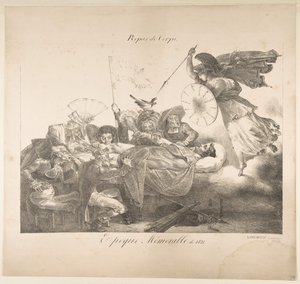 Repas de Corps. Epoca Memorabile del 1821, 1821 da Charles Joseph Hullmandel