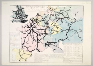 Mappa Figurativa e Approssimativa del Movimento dei Viaggiatori sulle principali Ferrovie d