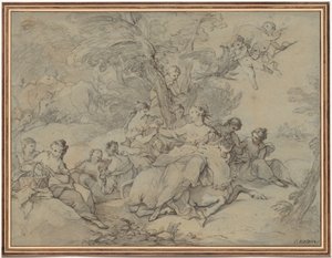 Il ratto di Europa, 1731 da Charles Joseph Natoire