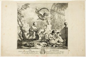 Primavera, tavola uno da Le quattro stagioni da Charles Joseph Natoire
