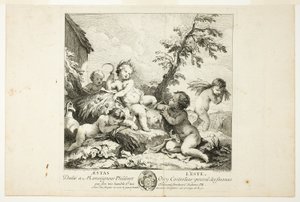 Estate, piastra due da Le Quattro Stagioni da Charles Joseph Natoire