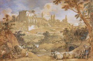 Vista del casinò di Don Maffeo Barberino da Charles Joseph Natoire