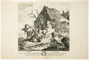 Inverno, tavola quattro da Le Quattro Stagioni da Charles Joseph Natoire