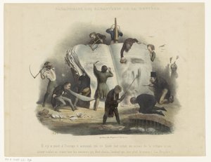 Parodia della censura (Paraphrase des caractères de la Bruyère) da Charles Joseph Traviès