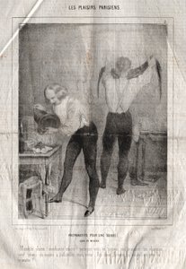 I piaceri parigini: Preparativi per una serata. Lusso e miseria. Maledetta piuma! Cattiva... da Charles Joseph Traviès de Villers