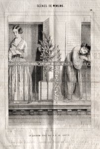 Scene di Costume: Un Quarto Piano Rue N. D. de Lorette. Credo che stia leggendo la mia lettera... a meno che non sia un