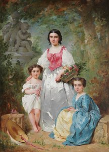 Ritratto della famiglia Gros da Charles Joshua Chaplin