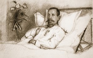 Un leader il cui ferimento Sir Ian Hamilton ha definito una calamità: Generale Gouraud, in ospedale a Parigi, da The Illustrated War News, 1915