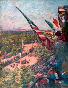 Grande parata della vittoria, Avenue de la Grande Armée, Parigi, Francia, 14 luglio 1919 da Charles Jules Duvent