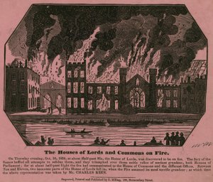 Le Case dei Lord e dei Comuni in fiamme, 16 ottobre 1834