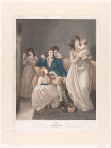 Famiglia britannica con quattro bambini da Charles Knight