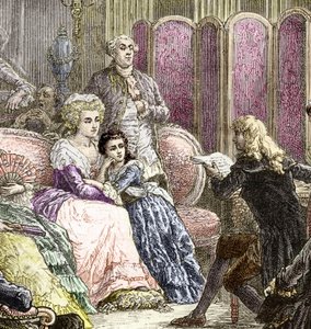 Il salotto di Suzanne Curchod e Madame Necker da Charles Laplante