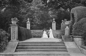 Una scala del giardino