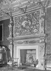 Boston House: Il Camino del Salotto da Charles Latham