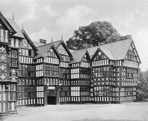 Ala Est, Park Hall (distrutta da un incendio nel 1918), Oswestry, Shropshire