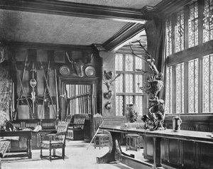 La grande sala, lato ovest da Charles Latham
