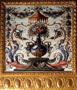 Pannello decorativo della sala da pranzo del castello di Vaux-le-Vicomte da Charles Le Brun