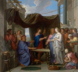 Matrimonio di Mosè e Sefora, opera di Charles Le Brun, conservata alla Galleria Estense di Modena