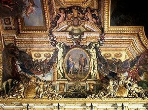 Incontro dei due mari, dipinto sul soffitto della Galerie des Glaces