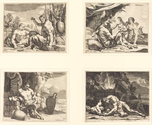 Le Quattro Ore del Giorno da Charles Le Brun