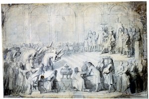 Gli ambasciatori siamesi davanti al re, 1686 da Charles Le Brun