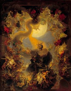 La caduta degli angeli ribelli da Charles Le Brun
