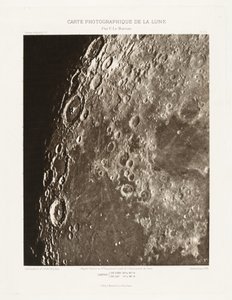 Carte photographique de la lune, planche I.A (Carta fotografica della Luna, lastra I.A),11 ottobre da Charles le Morvan