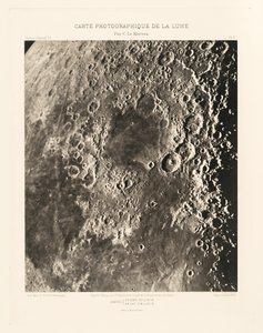 Carte photographique de la lune, planche II (Carta fotografica della Luna, lastra II),15 marzo da Charles le Morvan