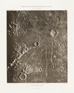 Carte photographique de la lune, planche XIII.A (Carta fotografica della Luna, lastra XIII.A),23 ottobre da Charles le Morvan