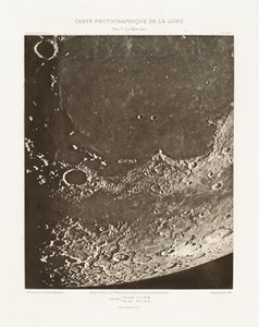 Carte photographique de la lune, planche XVIII.A (Carta fotografica della Luna, lastra XVIII.A),20 ottobre da Charles le Morvan