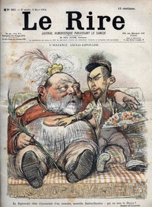 Alleanza Anglo-Giapponese (1902) - Caricatura di Re Edoardo VII da Charles Leandre