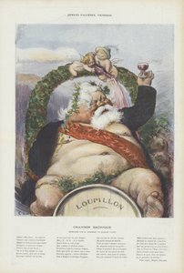Armand Fallieres, viticoltore. Illustrazione per Le Rire