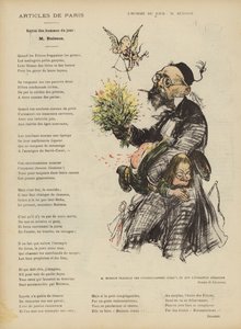 Caricatura del politico francese Ferdinand Buisson. Illustrazione per Le Rire