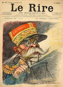 Caricatura del Generale Zurlinden, dalla copertina di 