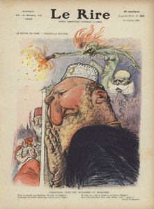 Caricatura dello Zar Ferdinando I di Bulgaria. Illustrazione per Le Rire